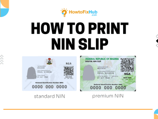 How to Print NIN Slip